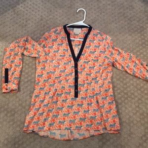 Vanessa Virginia Tiger Print Blouse